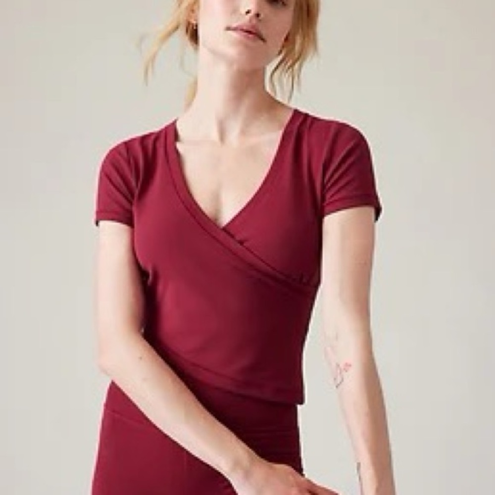 Athleta Transcend Wrap Tee